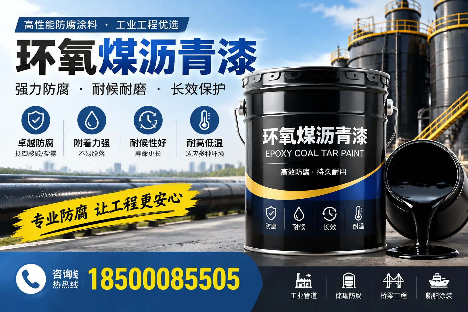 环氧煤沥青漆的施工方法与注意事项,确保在龙岩顺利完成